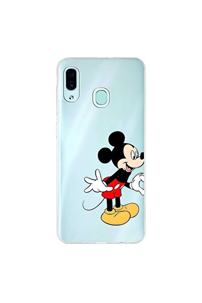 Dali Design حافظة شفافة متوافقة مع هاتف سامسونج جالاكسي A30 بتصميم ميكي 1