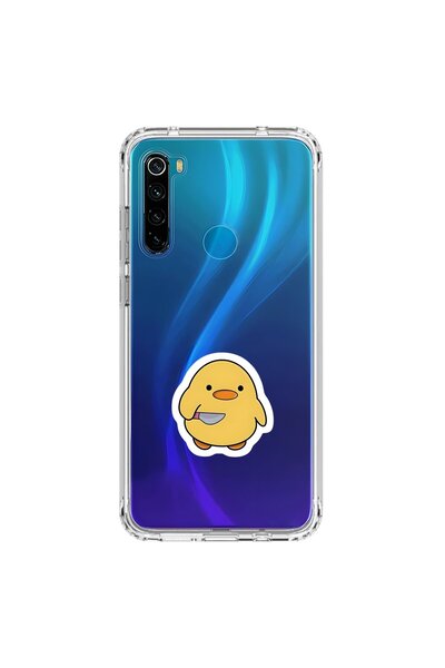 Dali Design Xiaomi Redmi Note 8 Compatible Transparent Case Couple Chick 1 De...