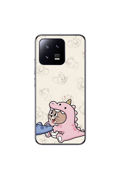 Dali Design حافظة شفافة متوافقة مع هاتف Xiaomi Mi 13 بتصميم Couple Jerry 2