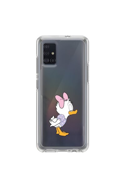 Dali Design حافظة شفافة متوافقة مع هاتف سامسونج جالاكسي A51 بتصميم Couple Duck 1