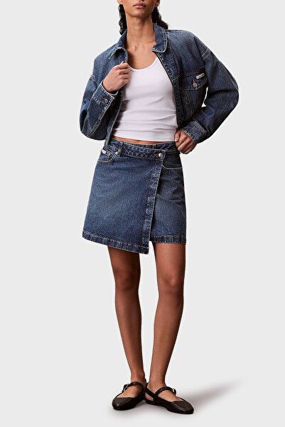 Calvin Klein Pamuklu Regular Fit Mini Boy Kot Etek LV047D776G0MH ETEK LV047D776G 0MH