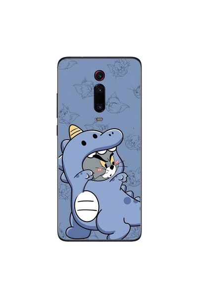 Dali Design Xiaomi Mi 9T Pro Uyumlu Şeffaf Kılıf Couple Tom 1 Tasarımlı