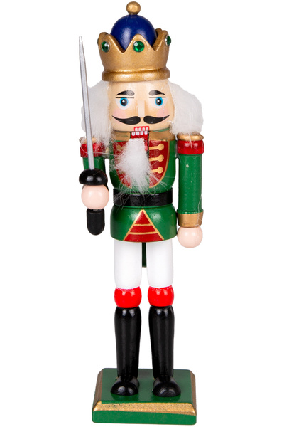 Herdekora Ornament de Crăciun, Omul de plumb, Spărgător de nuci, Verde - 4,5x...