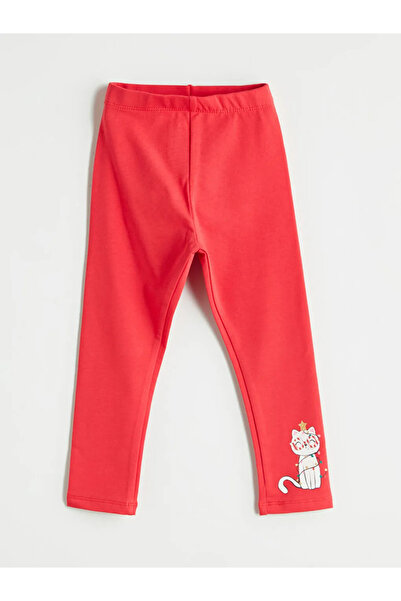 LC Waikiki Printed Girls' Tights with Elastic Waistband