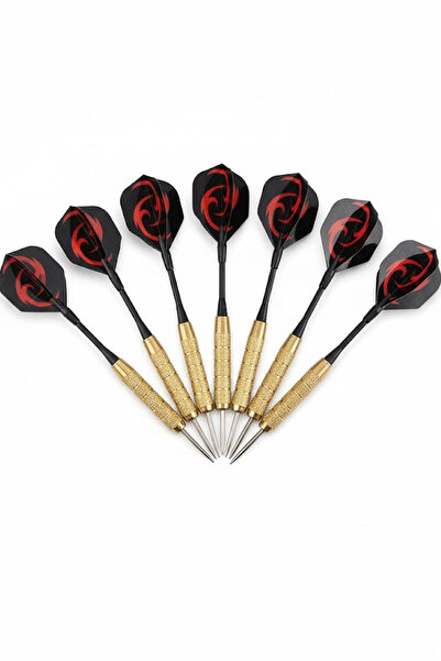 Delta Professional 6-Piece Dart Arrow Set 24 Gram Dart Arrow | 6 Pieces Gold Body Steel Tip High Precision