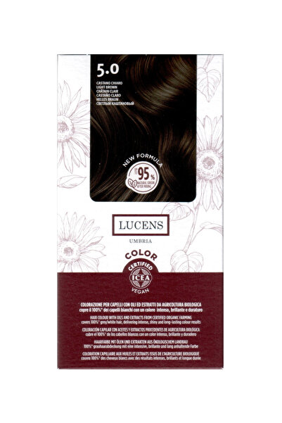 Lucens Umbria Ammonia-free hair dye Light Satin 5.0