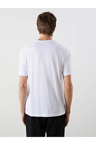 LC Waikiki Ανδρικό T-Shirt από βαμβακερό χτενισμένο λαιμό