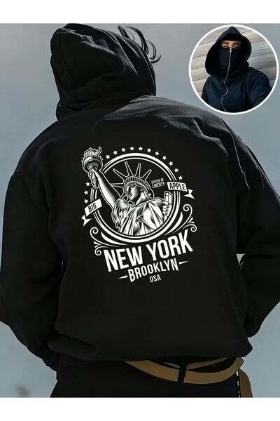 ship master سترة كار ماسكي نينجا فليس للجنسين – قماش سميك بثلاث خيوط، موديل O...