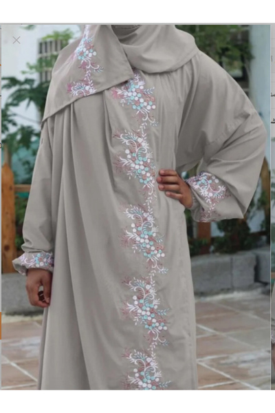 New Sheet Very luxurious embroidered prayer shawl (mard) with attached scarf, wide and comfortable