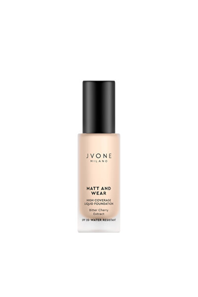 Jvone Milano Full Coverage Foundation with SPF 25, Matt and Wear 20 ml - NC25