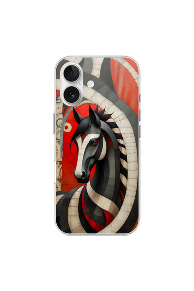 Dali Design حافظة شفافة متوافقة مع آيفون 16 مع 5 تصاميم