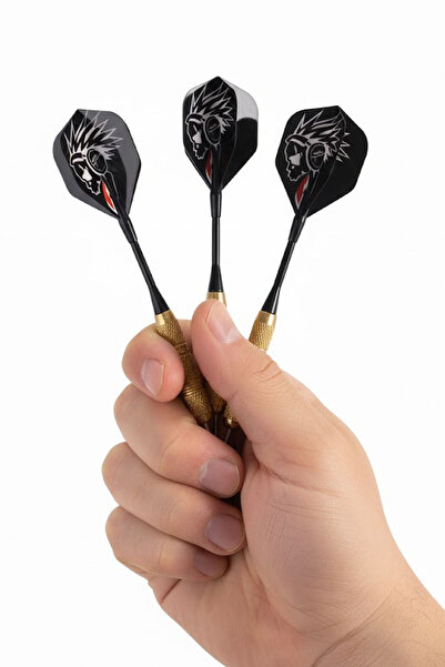 Delta Professional 6-Piece Dart Arrow Set 18 Gram Dart Arrow |   6 Pieces Gold Body Steel Tip High Precision