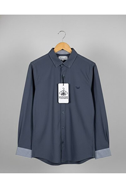 YusGos Men's Slim Fit Oxford Button Collar Shirt