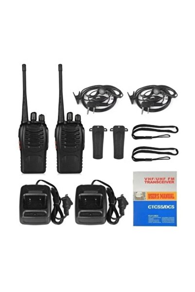 BAOFENG أجهزة راديو FM ثنائية الاتجاه، عبوة من قطعتين، أجهزة راديو FM محمولة طويلة المدى، قابلة لإعادة الشحن، وقت استعداد طويل للغاية.