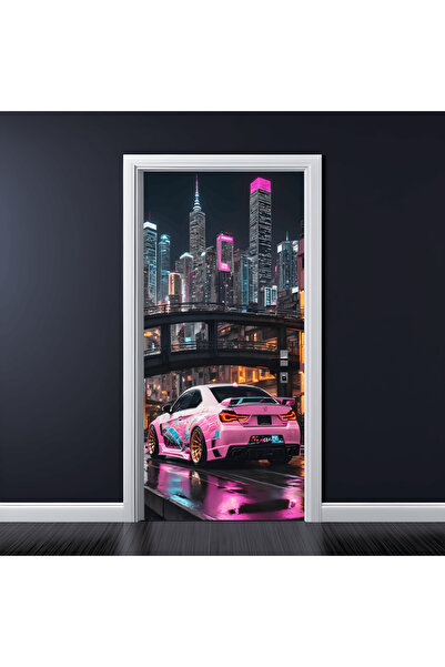 Avex Folie cu imprimeu color pentru decorarea ușilor, dimensiune 200 x 90cm, ...