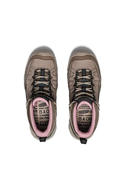 Keen 1028990 Targhee Iv Wp Brindle/Nostalgia Rose Women's Outdoor Boots