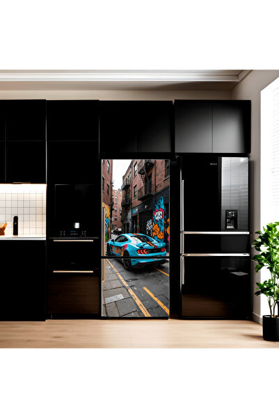 Avex Folie imprimată color pentru decorarea frigiderului, dimensiune 200 x 90...