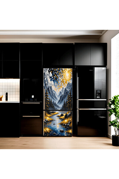 Avex Folie cu imprimeu color pentru decorarea frigiderului, dimensiune 200 x 90cm, model: AVX-FR18