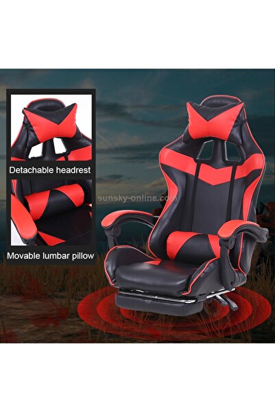 Generic Gaming Chair Adjustable Computer Chair PC Office PU Leather High Back Lumbar Support Comfortable