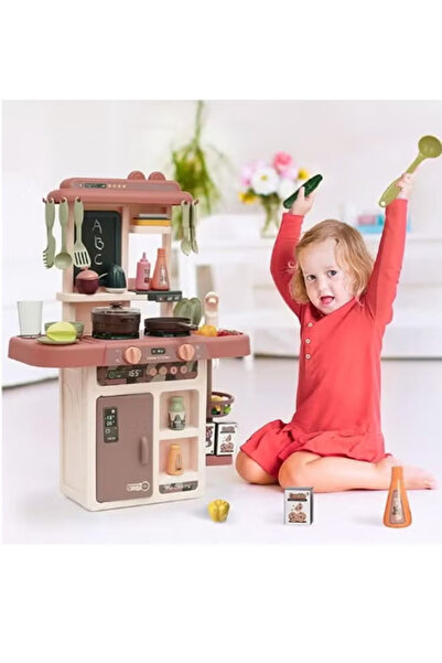 Generic 42-piece kitchen toy set, simulated kitchen, with faucet, lights, spray, and sounds