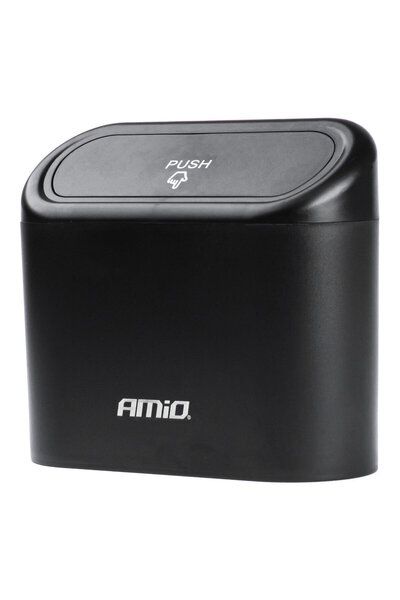 AMIO Additional trash can for cars, dimensions 17 x 9 x 9 cm, color Black