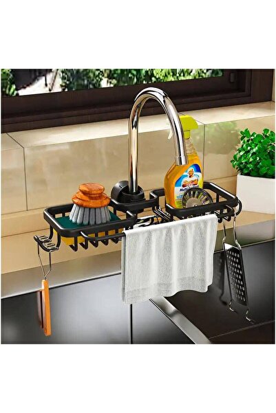 Avex Raft organizator dublu, universal pentru bucătărie sau baie, montare bat...