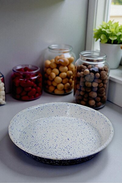 İnci Emaye 30 No. Enamel Baking Tray Round Tray ~30 cm