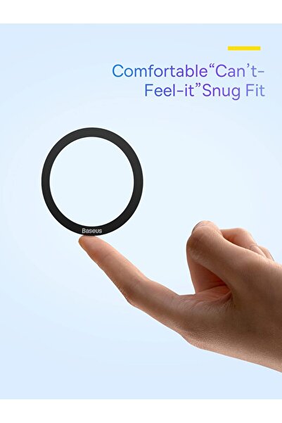 Baseus Magnetic Metal Ring MagSafe Sticker (2 Pack) – Black