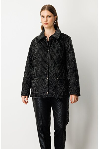 Ekol Torba Cepli Quilted Mont Black