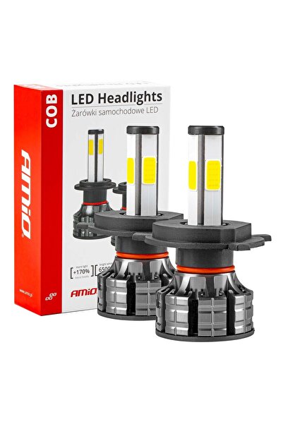 AMIO Instalatie LED COB 2Side AMiO, compatibil H4, destinat competitiilor aut...