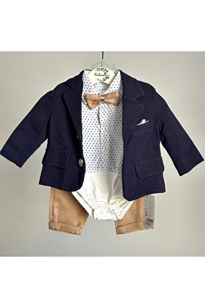 Victorino Costum elegant cu sacou bleumarin