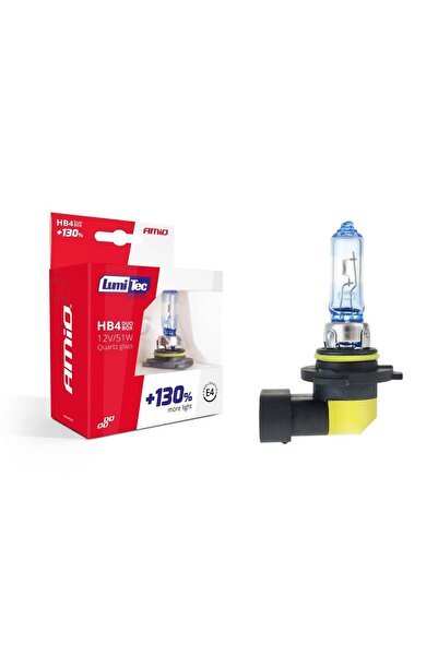 AMIO Set becuri cu halogen HB4 12V 51W LumiTec LIMITED + 130% DUO BOX