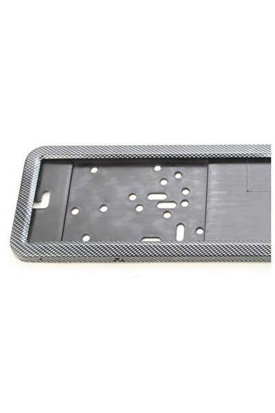 AMIO License plate holder INOX + CARBON finish, LPF 002