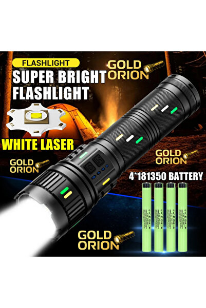 Goldorion GOLD ORION OR-G400Y: 100W Ultra Güçlü Lazer Zoom El Feneri