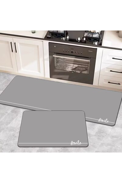 Generic Diatom Mud Bath Mat Set Bathroom Kitchen Rug Mat Extra Absorbent Bath Rugs Non-Slip Quick Drying