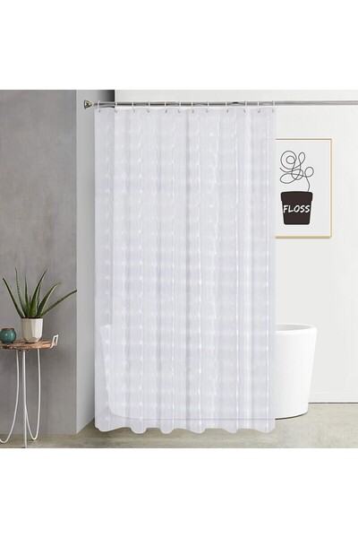 Avex Perdea de dus semitransparenta din PEVA, dimensiune 180 x 180 cm