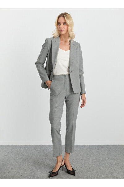 Selen Normal Bel Standart Antrasit Kadın Pantolon 25KSL5493