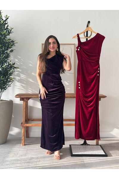 Generic فستان ارجواني ناعم