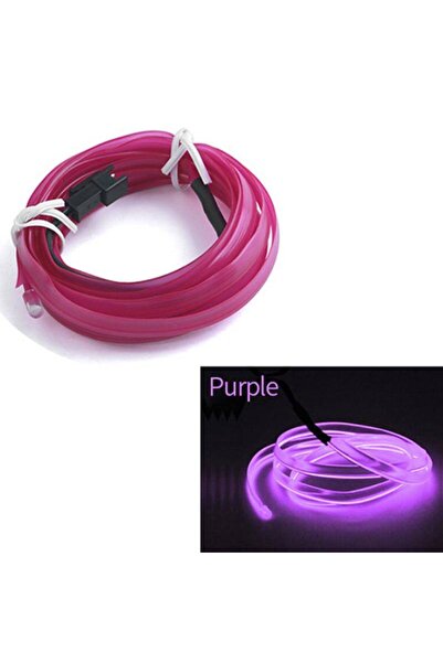 Avex Fir Neon Auto "EL Wire" culoare Mov, lungime 2M, alimentare 12V, droser ...