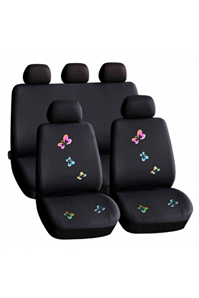 Avex Set huse scaun auto ieftine, Universale 9 piese, model BUTTERFLY