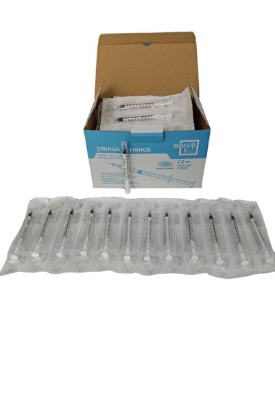 cgp medikal can güven park 1 Cc ml Luer Lock Iğneli Enjektör 75 Li Kutu Botok...