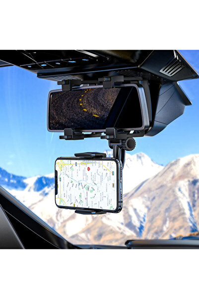 Avex Suport telefon auto cu montare pentru oglinda retrovizoare