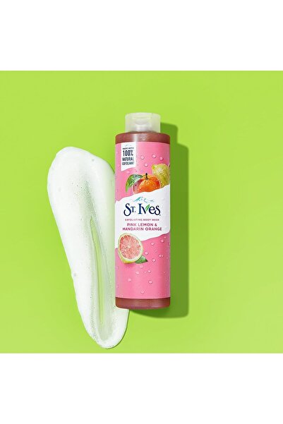St. Ives Pink Lemon & Mandarin Orange Exfoliating Body Wash, 16 fl oz (473 ml)
