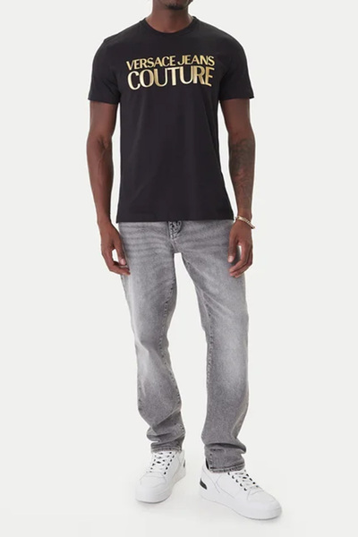 Versace Men's Maglietta T-Shirt Serigrafiche T-Shirt - Black