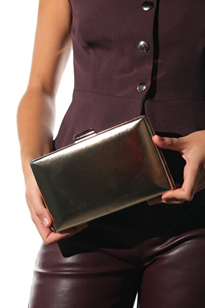 LuviShoes Ivan Gold Skin Women's Evening Dress Bag