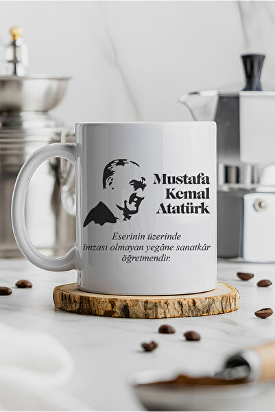 Genel Markalar Öğretmenler Günü Kupa Bardak – 24 Kasım Atatürk Temalı Öğretme...