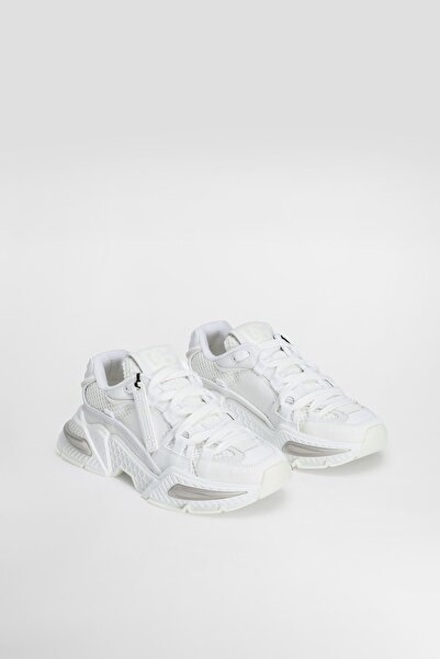 Dolce&Gabbana Erkek Çok Malzemeli Chunky Sneakers - Beyaz