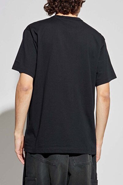 Versace Men's Maglıetta Serigrafiche T-Shirt - Black