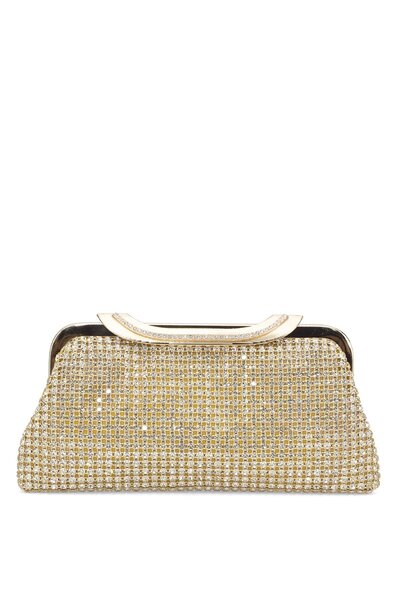 Guja 25Kc1284 Women's Stone Evening Dress Bag Gold