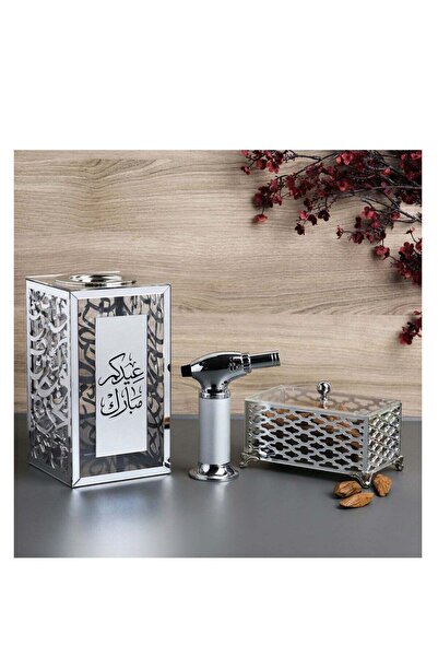 Story of candle مبخرة مع صندوق لحفظ البخور وللتخزين تأتي بعبارة "عيدكم مبارك"...